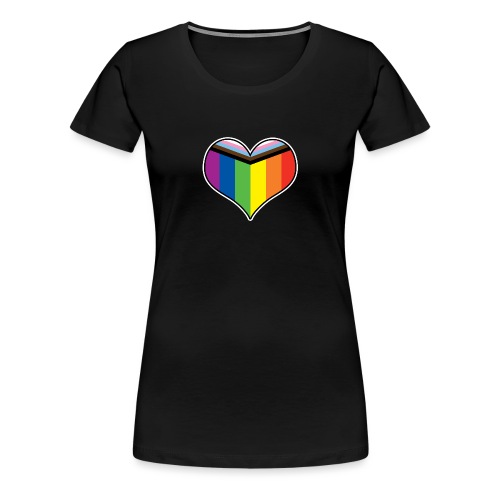 Progress Pride Heart - Frauen Premium T-Shirt