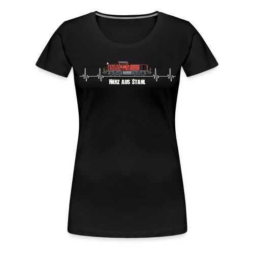 V90 Herz aus Stahl - Rangierlok Lokrangierführer - Frauen Premium T-Shirt