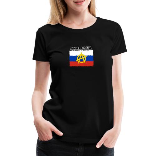 Anarussia Russia Flag Anarchy - Frauen Premium T-Shirt