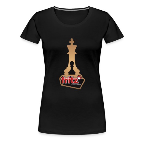 Fritz 19 Chess King and Pawn - Women's Premium T-Shirt