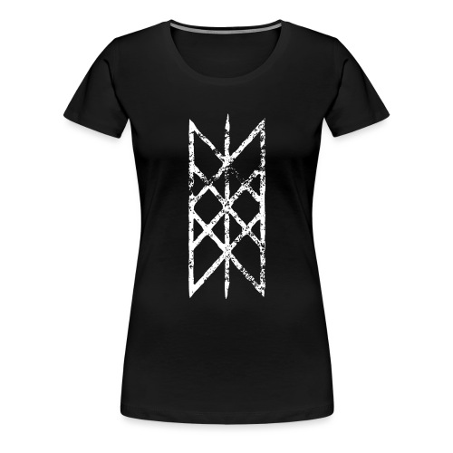 Netz von Wyrd Gitter Skulds Netz Binderune Symbol - Frauen Premium T-Shirt