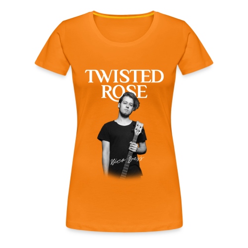 Twisted Rose Nico Bass Shirt (Black) - Frauen Premium T-Shirt