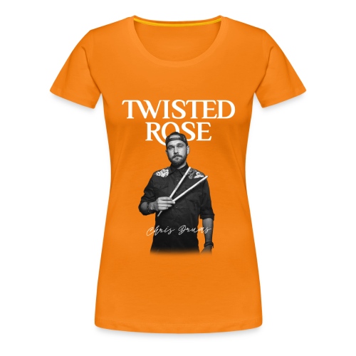 Twisted Rose Chris Drums Shirt (Black) - Frauen Premium T-Shirt