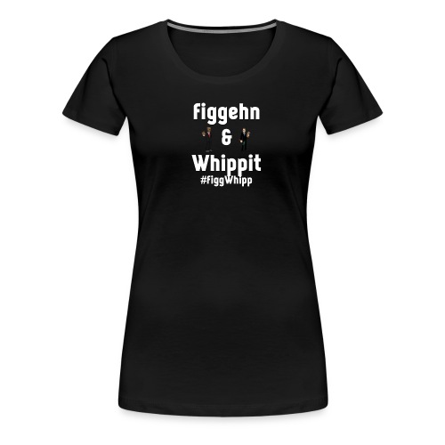 Figgehn & Whippit - White text - Premium-T-shirt dam