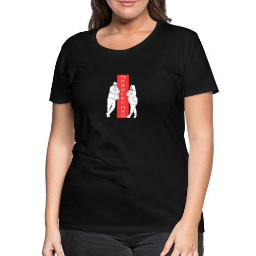 HerzTechno Couple Logo - Frauen Premium T-Shirt