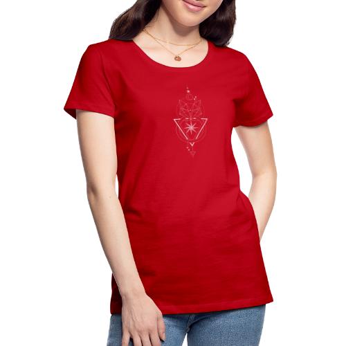 Geometrischer Katzenkompass - Frauen Premium T-Shirt