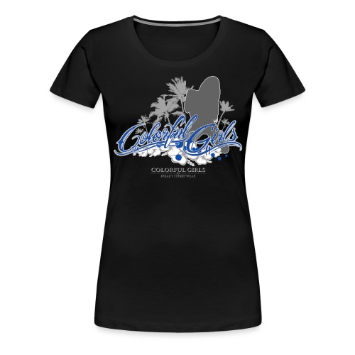 Colorful Girls - Logo Silhouette 2 - Frauen Premium T-Shirt