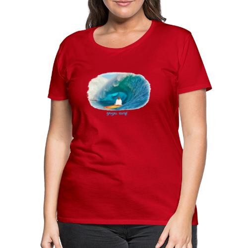 Yoga surf - Premium-T-shirt dam