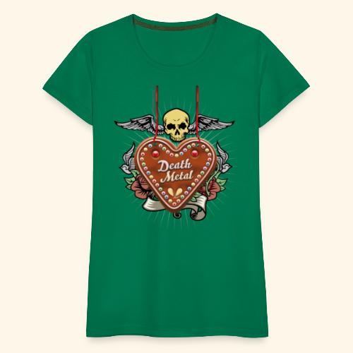 Lebkuchenherz Death Metal für Heavy Metal Fans - Frauen Premium T-Shirt