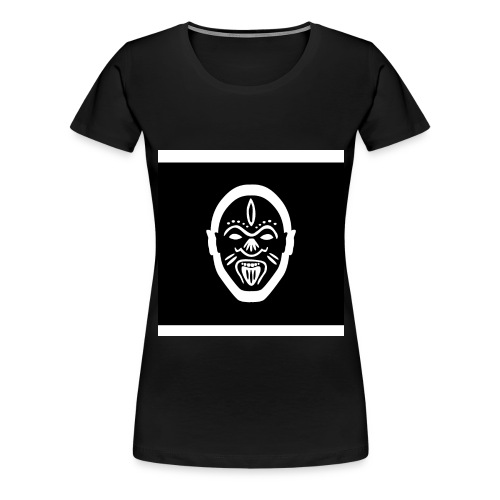 Good Voodoo Tribal Head Black - Women's Premium T-Shirt