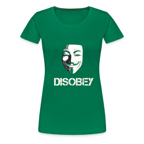 Anonymous Disobey gif - Dame premium T-shirt
