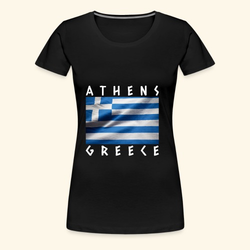Flagge von Griechenland Athen Souvenir - Frauen Premium T-Shirt