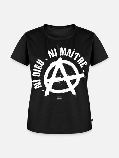 Weder Gott noch Meister - Frauen Premium Bio T-Shirt - Schwarz