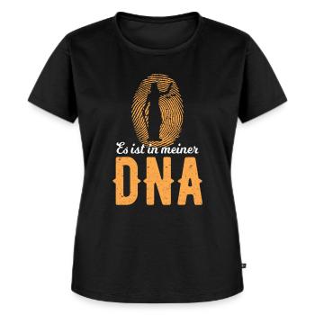 Justiz DNA Justitia Gerechtigkeit Anwalt Richter - Frauen Premium Bio T-Shirt - Schwarz - Vorne - Selfina (174cm)