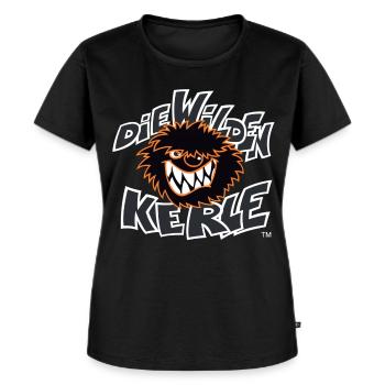 Die Wilden Kerle Logo - Frauen Premium Bio T-Shirt - Schwarz - Vorne - Selfina (174cm)
