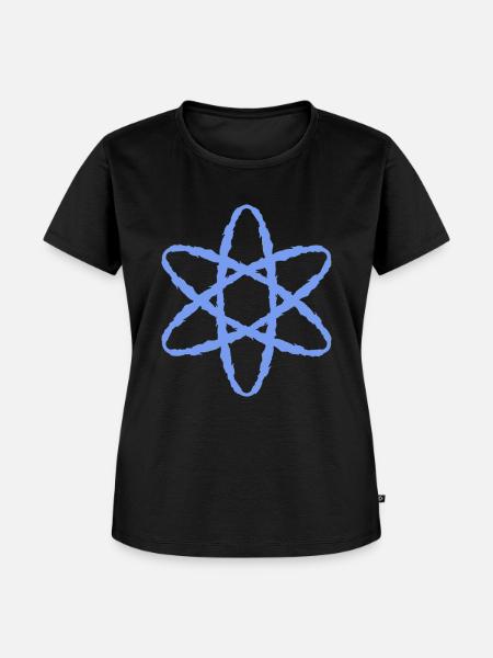 Atom Symbol Atomkraft Wissenschaft - Frauen Premium Bio T-Shirt - Schwarz