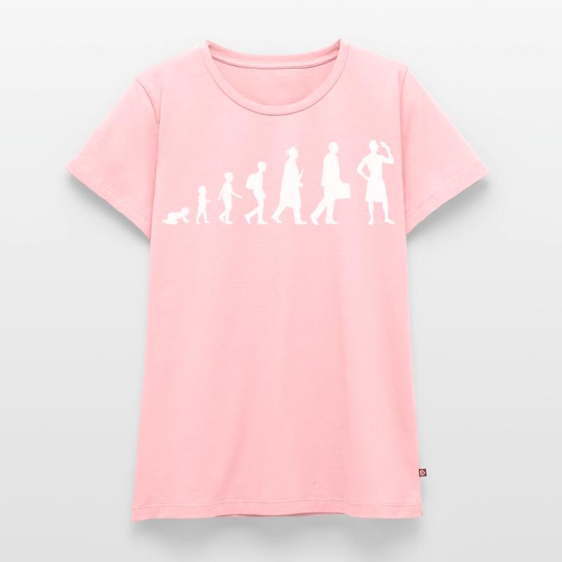 Eiscreme Evolution Frauen Premium Bio T-Shirt