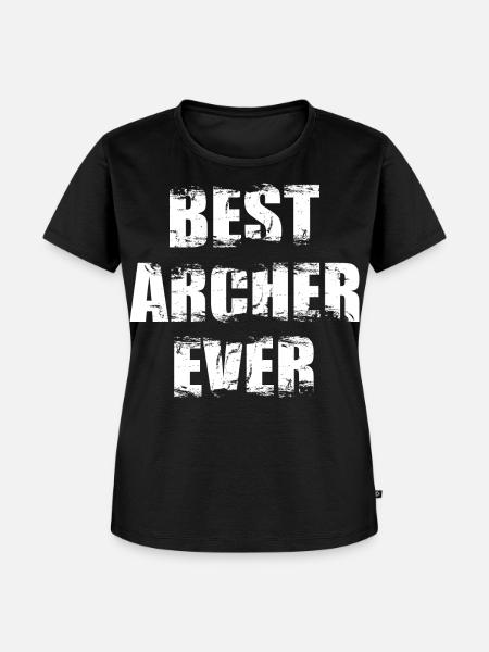 Bester Bogenschütze - Frauen Premium Bio T-Shirt - Schwarz