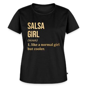 Salsa - Women's Premium Organic T-shirt - black - Front - Selfina (174cm)