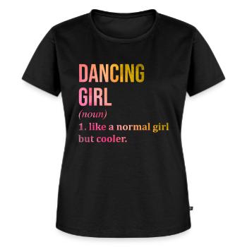 Tänzer - Frauen Premium Bio T-Shirt - Schwarz - Vorne - Selfina (174cm)