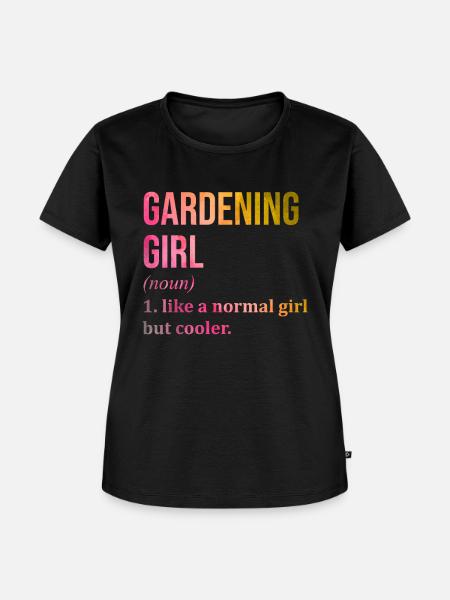 Gartenarbeit - Frauen Premium Bio T-Shirt - Schwarz