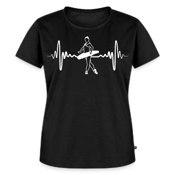 Lustiges Ballettmädchen - Frauen Premium Bio T-Shirt - Schwarz - Vorne - Selfina (174cm)