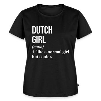 Dutch - Women's Premium Organic T-shirt - black - Front - Selfina (174cm)