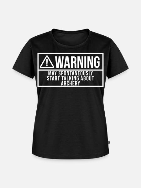 Bogenschießen Bogenschießen Bogenschießen - Frauen Premium Bio T-Shirt - Schwarz