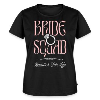 Bride Squad - Hen Crew - Women's Premium Organic T-shirt - black - Front - Selfina (174cm)