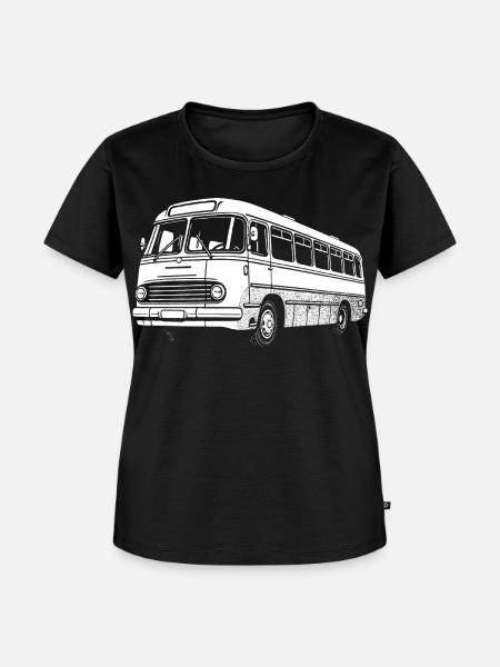 Bus Legende - Frauen Premium Bio T-Shirt - Schwarz