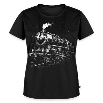 Steel giant at night - Women's Premium Organic T-shirt - black - Front - Selfina (174cm)