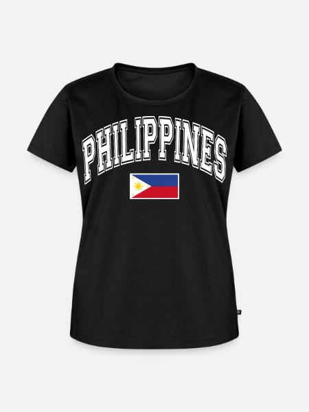 Philippinen Flagge - Frauen Premium Bio T-Shirt - Schwarz