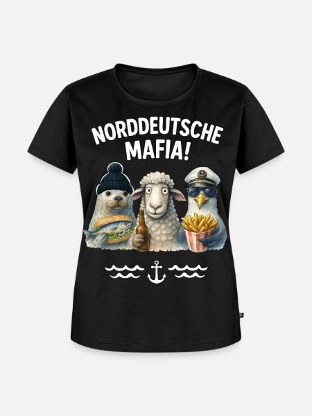 Norddeutsche Mafia - Frauen Premium Bio T-Shirt - Schwarz