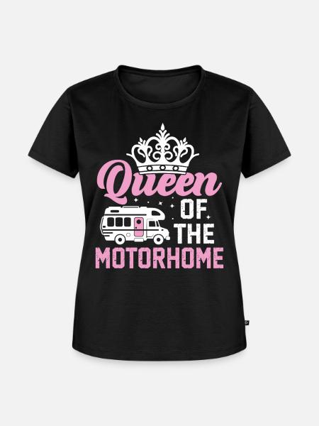 Königin des Wohnmobils - Frauen Premium Bio T-Shirt - Schwarz