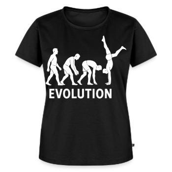 Entraînement Calisthenics Evolution Fitness Gym - T-shirt Premium bio Femme - noir - Devant - Selfina (174cm)