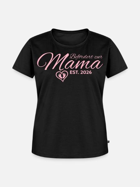Werdende Mutter 2026 Schwangerschaft verkünden - Frauen Premium Bio T-Shirt - Schwarz