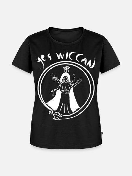 Ja Wicca - Frauen Premium Bio T-Shirt - Schwarz