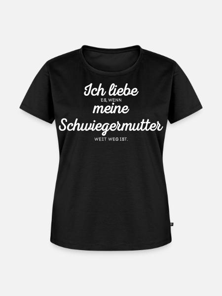 Ich liebe meine Schwiegermutter - Frauen Premium Bio T-Shirt - Schwarz