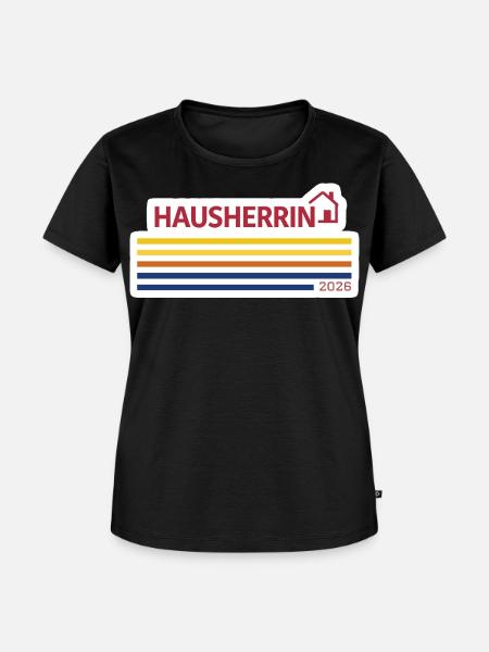 Hausherrin 2026 - Frauen Premium Bio T-Shirt - Schwarz