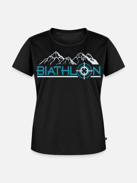 biathlon - Frauen Premium Bio T-Shirt - Schwarz