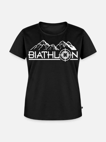 Biathlon - Frauen Premium Bio T-Shirt - Schwarz