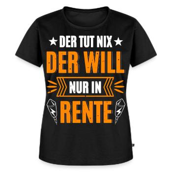 Pyro In Rente - Frauen Premium Bio T-Shirt - Schwarz - Vorne - Selfina (174cm)