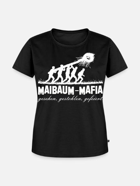 Maibaum stehlen Team Shirt - Frauen Premium Bio T-Shirt - Schwarz