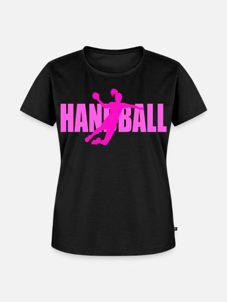 Handball - Frauen Premium Bio T-Shirt - Schwarz