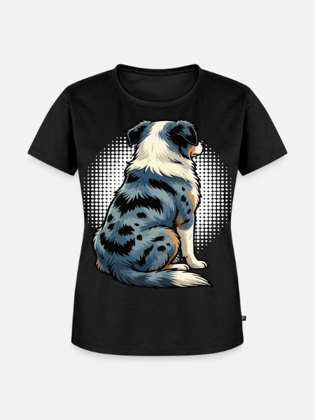 Australian Shepherd Aussie Aussiebesitzer Aussies - Frauen Premium Bio T-Shirt - Schwarz
