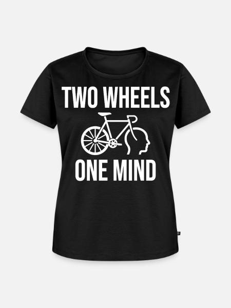 Zwei Räder, ein Geist - Frauen Premium Bio T-Shirt - Schwarz