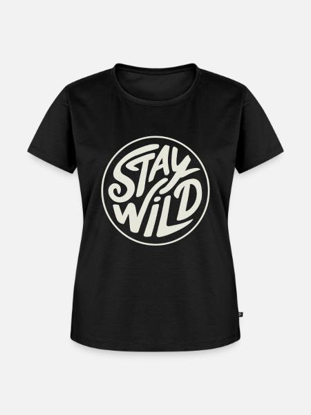 Stay Wild - Frauen Premium Bio T-Shirt - Schwarz