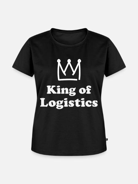 King of Logistics - Frauen Premium Bio T-Shirt - Schwarz