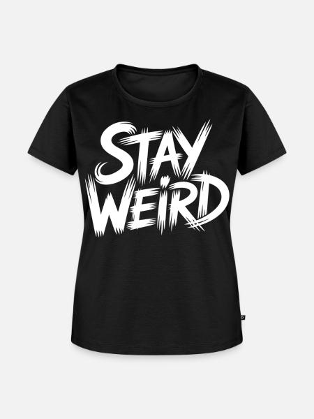 Weird Vibes - Frauen Premium Bio T-Shirt - Schwarz