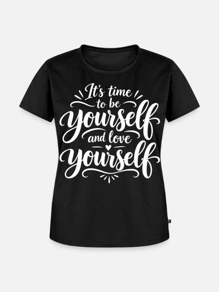 Sei Du selbst - Frauen Premium Bio T-Shirt - Schwarz